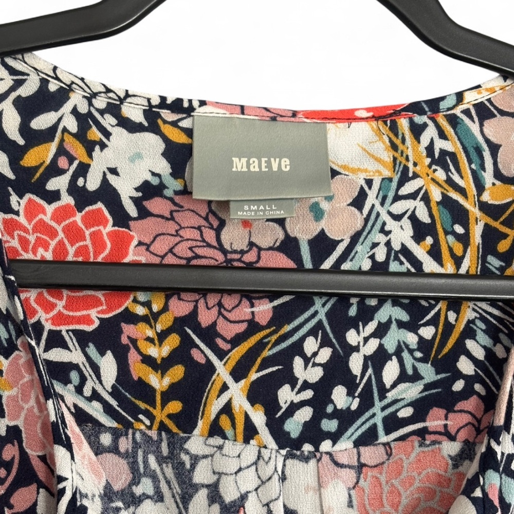 Anthropologie Maeve Begonia Peasant Top - Picture 3 of 7